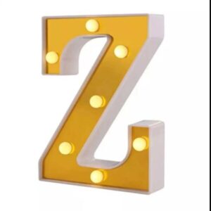 LETRA Z CON LUZ 16CM