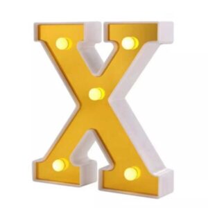 LETRA X CON LUD 16 CM