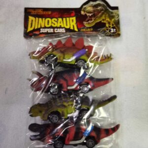 JUGUETE CARRITO DINOSAURIO 4PCS