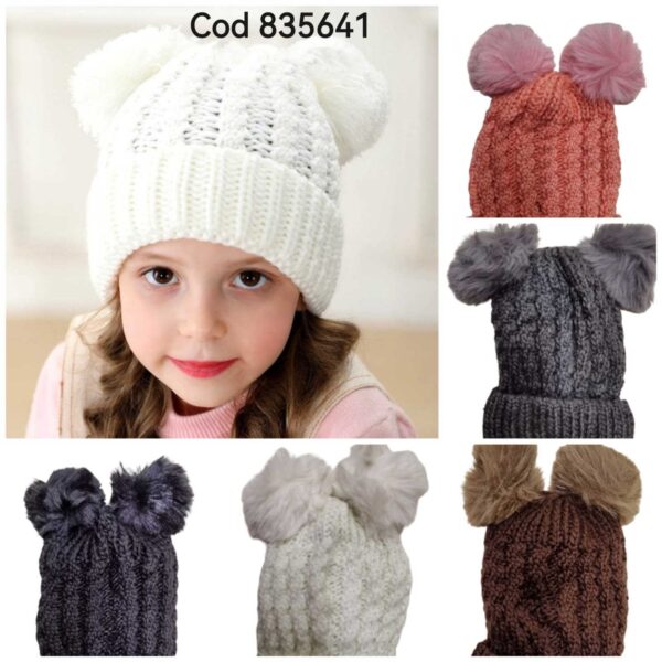 GORRO LANA CON BOMBOM