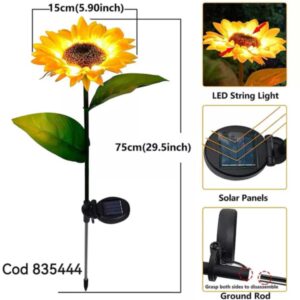 GIRASOL CON LUZ 2PCS