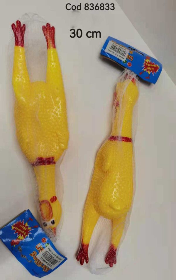 JUGUETE POLLO PARA PERRO 30CM