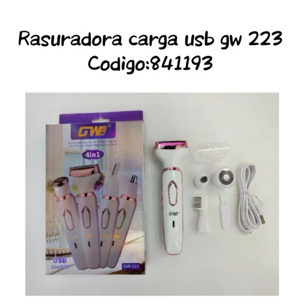 RASURADORA CARGA USB GW-223