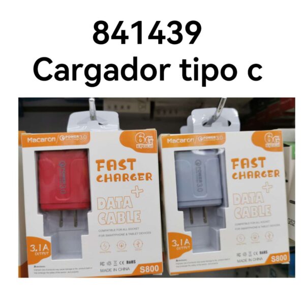 CARGADOR COMPLETO TIPO C  S800(240)