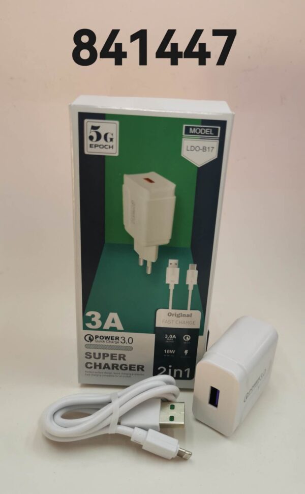 SET DE CARGADOR IPHONE B17 QC3.0(240)