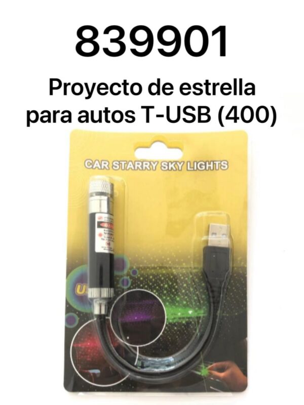 PROYECTO DE ESTRELLA PARA AUTOS T-USB (400)