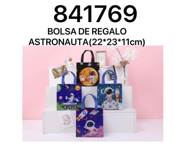 BOLSA DE REGALO ASTRONAUTA (22*23*11cm)(1200)