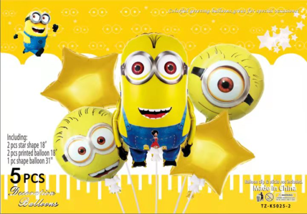SET DE GLOBOS MINION TZ-K5025-2(300)