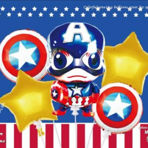SET DE GLOBOS CAPITAN AMERICA TZ-K5036(300)