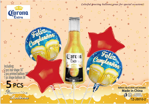 SET DE GLOBOS CERVEZA TZ-J5010-2(300)