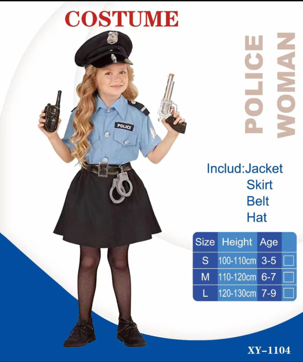 disfraz policia de nina S,M,L (60)