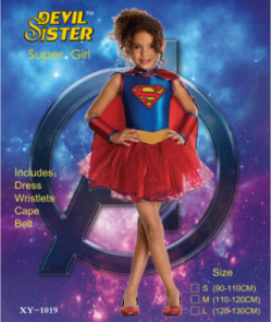 disfraz de superman chica S-L (120)