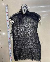 Fantasma Colgante Gritando: 63x23cm.Negro (150)