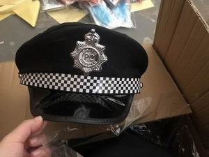 Gorra de policia negro PA0045 24x24 (120)