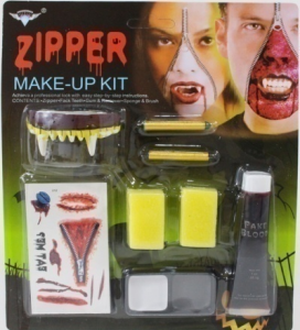 Maquillaje Halloween con dientes y tatuaje 8988A (240)