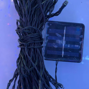 LUCES NAVIDENAS PANEL SOLAR LUZ ROSADA 100LED 10M(100)