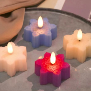 CANDELA ELECTRICA COPO NIEVE LUZ AMARILLA (960)