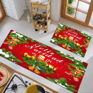 ALFOMBRA COCINA NAVIDEÑA 2 PCS 40×60CM+40×120CM (50)