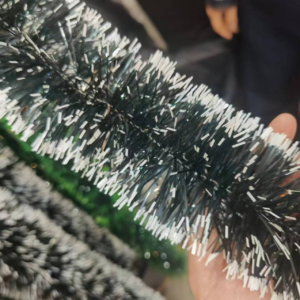 GUIRNALDA NAVIDE?A VERDE CON BLANCO 14CM ,2M(300)