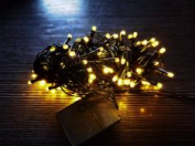 LUCES PARA NAVIDAD LUZ AMARILLA 100LED (100)