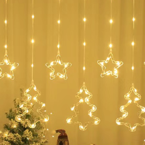 CORTINA DE LUCES CON  LUNA(50)