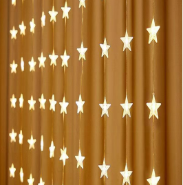 CORTINA NAVIDENA ESTRELLAS 3*2M(50)