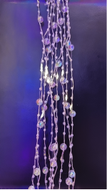 CORTINAS DE PERLA TRANSPARENTES LUZ COLOR AMARILLA 3MX1M(100)