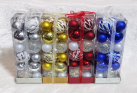 BOLAS NAVIDENAS 4CM
-6CM 24PCS(48)