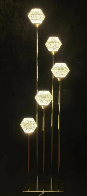 LAMPARA CON 5 LUCES TIPO DIAMANTE(10)