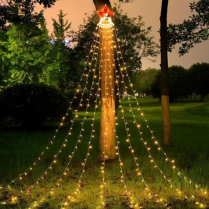 MALLA DE LUCES CON CAMPANA COLOR BLANCA(30)