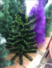 ARBOL NAVIDAD NEGRO-VERDE 1.2M(100)