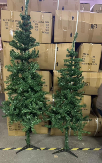 ARBOL NAVIDAD NEGRO-VERDE 1.5M(9)