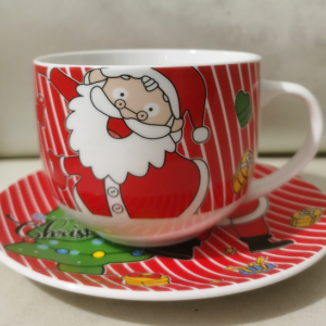 JARRA NAVIDENA CON PLATO D10.8* H8.5 de 17.5(36)