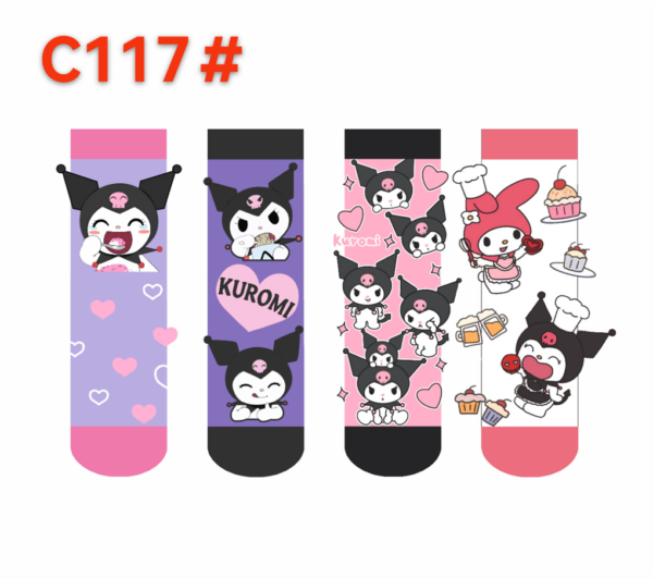 MEDIAS LARGAS DE KUROMI C117#(600)