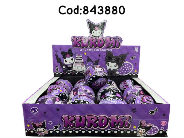 BOLA SORPRESA KUROMI LLAVERO-TARJETA(288)