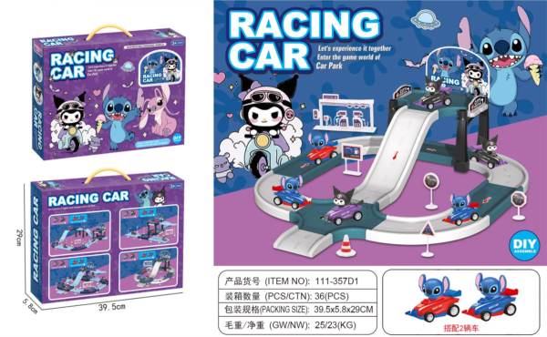 PISTA PARA CARRO STICH 36PCS(36)