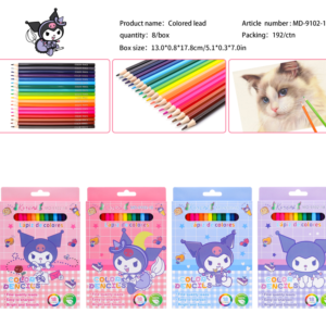 CAJITA 18 LAPICES COLORES KUROMI(192)