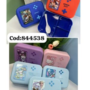TAZA ALMUERZO ANIMADA- ESTILO CONSOLA JUEGOS(72)