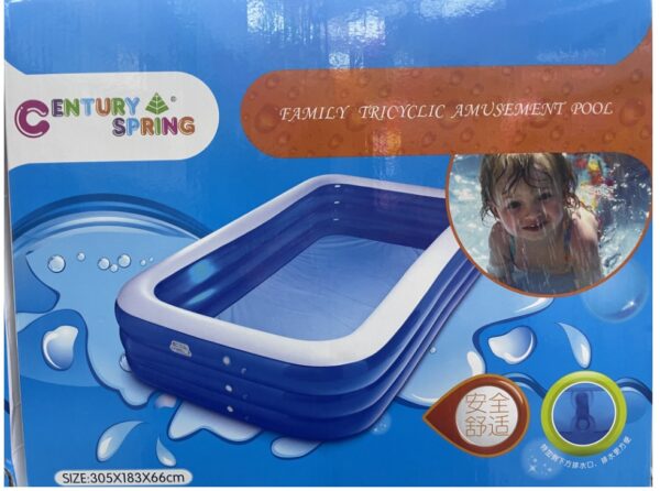 PISCINA INFLABLE 3 ANILLOS 210*145*66CM (8)