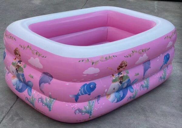 PISCINA INFLABLE 3 ANILLOS 155*110*55(14)