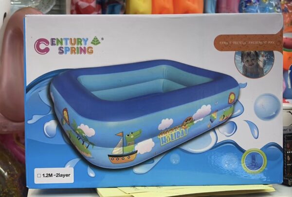 PISCINA INFLABLE 2 ANILLOS 120*85*45(28)