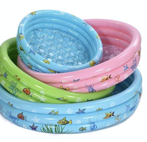 PISCINA INFLABLE REDONDA CON FONDO DE BURBUJAS 90CM(48)