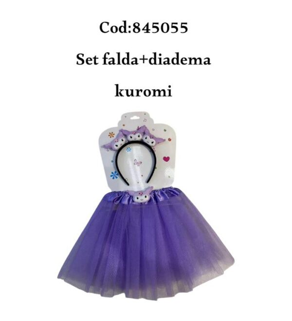 "SET FALDA+DIADEMA KUROMI(150)"