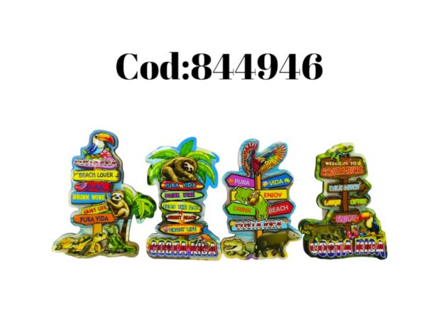 ADORNO CON IMAN DE COSTA RICA  PARA REFRI (576)