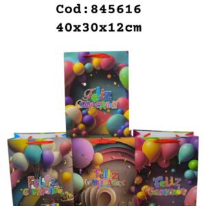Bolsa de Regalo  Feliz Cumpleaños  40*30*12 Cm  (360)
