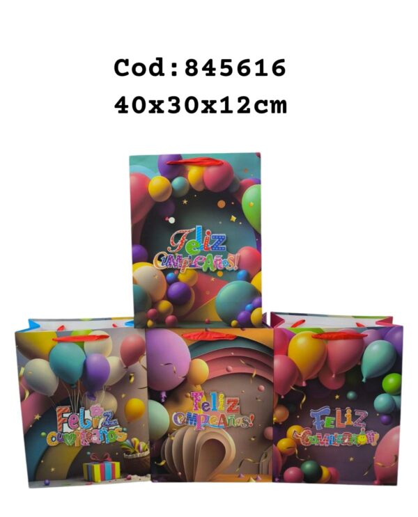Bolsa de Regalo  Feliz Cumpleaños  40*30*12 Cm  (360)
