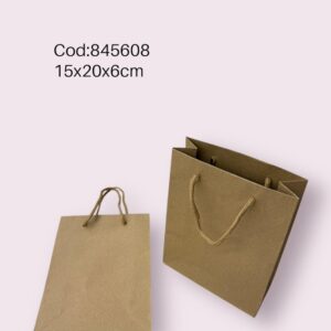 Bolsa Papel Kraft 15*20*6 Cm (1500)
