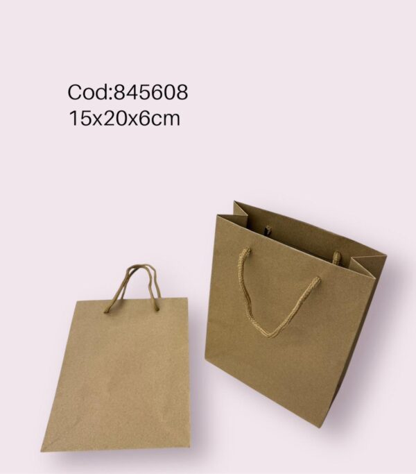 Bolsa Papel Kraft 15*20*6 Cm (1500)