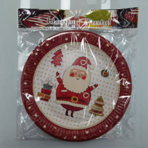 plato de dechable navideno 9' paquete(300)