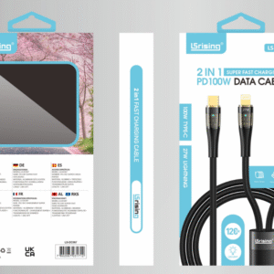 Cable tipo C doble salida tipo c/iphone(240)